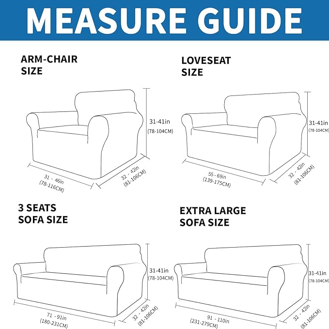 XINEAGE Stretch Jacquard Armchair Cover, Non Slip Sofa Slipcover for Dog | High-Stretch Fabric. Wear-Resistant, Pet Friendly. Easy Install & Washable for Living Rooms, Offices.Light Gray - Image 2