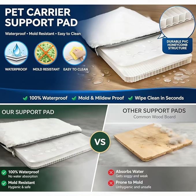 Pet Carrier for Cats and Dogs Up to 15 lb,Olive Green, Medium | 17 x 11 x 11 in, Airline-Compatible, Safety Leash, Luggage Sleeve, Foldable - Image 4