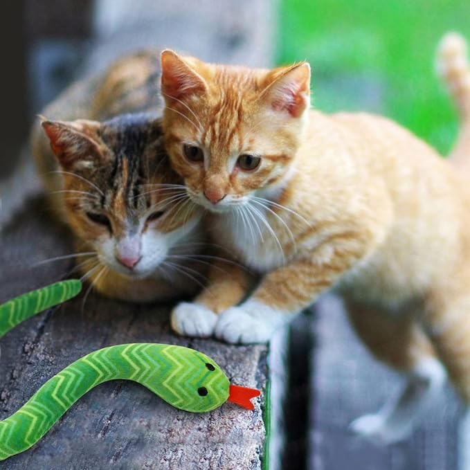CiyvoLyeen Plush Snake Catnip Toys for Indoor Cats 5 Pack | Interactive Snake Cat Chew Kicker Toys, Boredom Relief, Soft Durable Plush with Catnip, Funny Gift for Cat Lovers & Kitten - Image 6