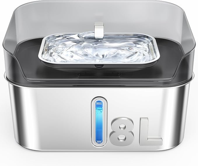 Sharlovy Replacement Pump for Sharlovy W10 Pro Dog Water Fountain | Cat Water Fountain Dog Water Dispenser, Ultra Quiet Long Lifespan Water Pump, USB Cable, LED Lights - Image 7