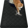 GORILLA GRIP Cat Litter Box Mat, 35x23, Cushioned Coil Mesh Litter Trapping Mats, Scatter Control Supplies for Less Mess, Phthalate Free, Ultra Deep Catch Grooves, Rinse or Vacuum to Clean, Black by Unknown