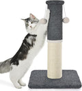 Made4Pets Cat Scratching Post with Sisal & Carpet for Indoor Cats, 23.6" | Cat Scratcher with Wide Stable Base, Interactive Hanging Toys, Ideal for Kittens, Small Cats and Everyday Indoor Play by Made4Pets