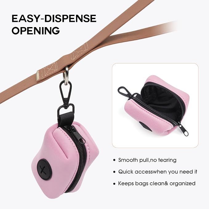 Wolfone Dog poop bag holder Poop Bag Dispenser with Secure Clip | Secure Clip Design Durable & Odor-Free Universal Bag Fit Lightweight & Portable Stylish Color Options - Image 6
