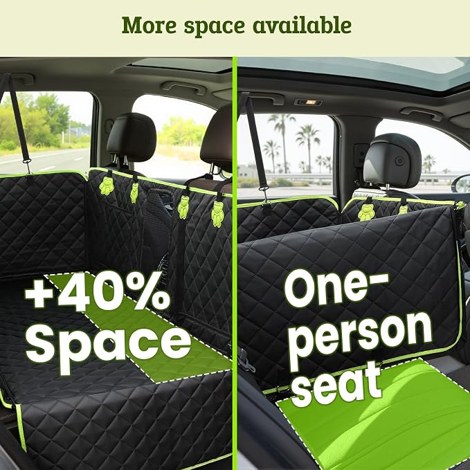 2-in-1 Dog Car Seat Cover for Back Seat, Transform to Passenger Mode - Dog Car Seat, Waterproof, Scratch-resistant, Support to 330lbs, for Outdoor Activities, Travel, to the Vet, for Cars/SUV/Truck - Image 5