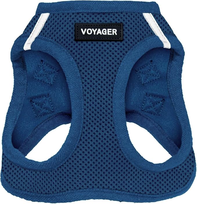 Voyager Step-in Air Dog Vest Harness - Royal Blue, Small | 14.5-16" in Chest, Reflective Bands, All Weather Breathable Air Mesh, Cats Compatible, Lightweight, Fast Drying by BestPetSuppliesLLC