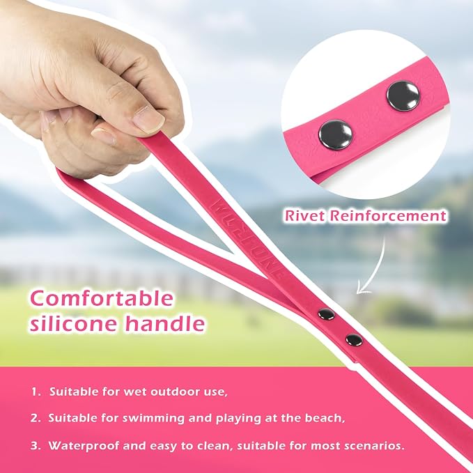 Wolfone Waterproof Dog Leash 10FT PVC Coated Training Lead for Dogs | Long Line Dog Leash Easy clean PVC coated leash with durable nylon core perfect for recall training walking and outdoor use - Image 4