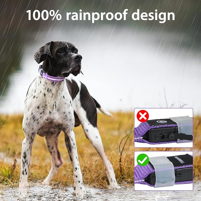 MASBRILL Led Dog Collar - Rechargeable, Water-Resistant, Flashing Glowing Collar for Night Walking - S(15.75 * 0.98in) - Image 4