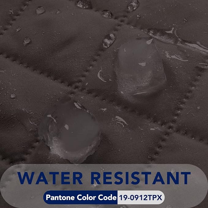 PureFit Reversible Quilted Couch Covers for Dogs Sofa Cover 4 Seater 88" | Chocolate/Chocolate, Water Resistant Couch Protector, Washable Pet Couch Cover with Non Slip and Elastic Straps For Kids - Image 4