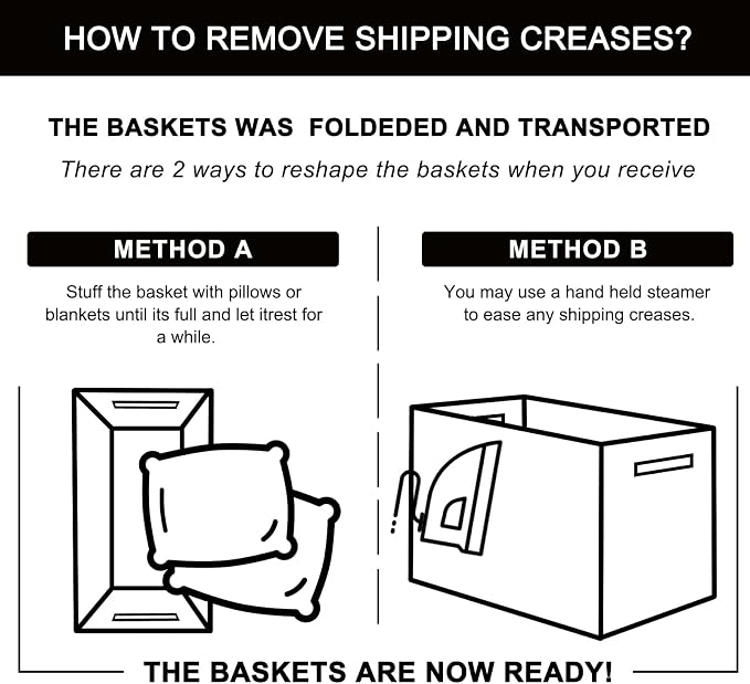 OIAHOMY 75L Large Blanket Basket, Storage Baskets with Handle, Rectangle Woven Cotton Rope Basket, Toy Organizer Bins, 22" x 17"x 12" in,Charcoal Black - Image 6