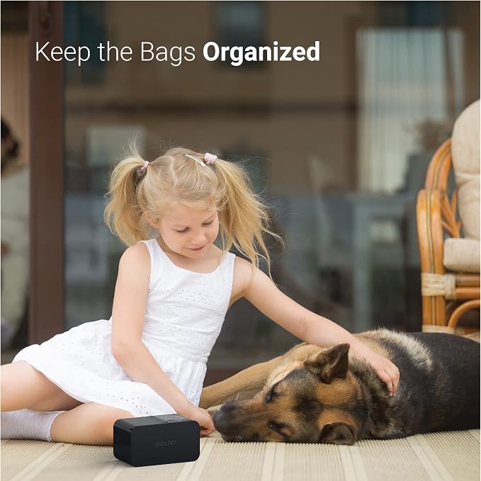 SVD.PET Doggie Waste Bag Dispenser, 120 Count, 8 Rolls, Black - Image 6