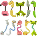 Interactive Cat Toys Set, Silvervine Chew Sticks and Cat Spring Toy, Indoor Catnip Toys for Exercise and Dental Care, for Adult Cats and Kittens (10 Packs) by Unknown