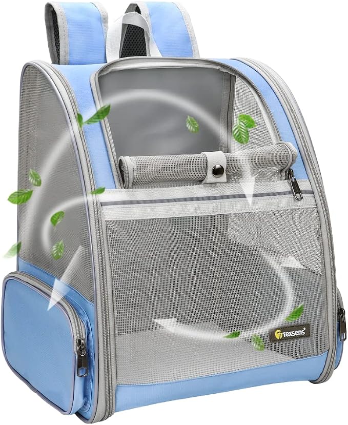 Texsens Innovative Traveler Bubble Backpack Pet Carriers for Cats and Dogs by TEXSENS