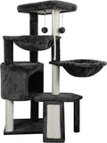 Xin Three Layer Cat Tree with Cat Condo and Two Hammocks,Darkgray … by Unknown