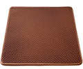 Cat Litter Mat, Kitty Litter Trapping Mat, Honeycomb Double Layer Mats, No Phthalate, Urine Waterproof, Easy Clean, Scatter Control, Catcher Litter Tray Box Rug Carpet by WePet