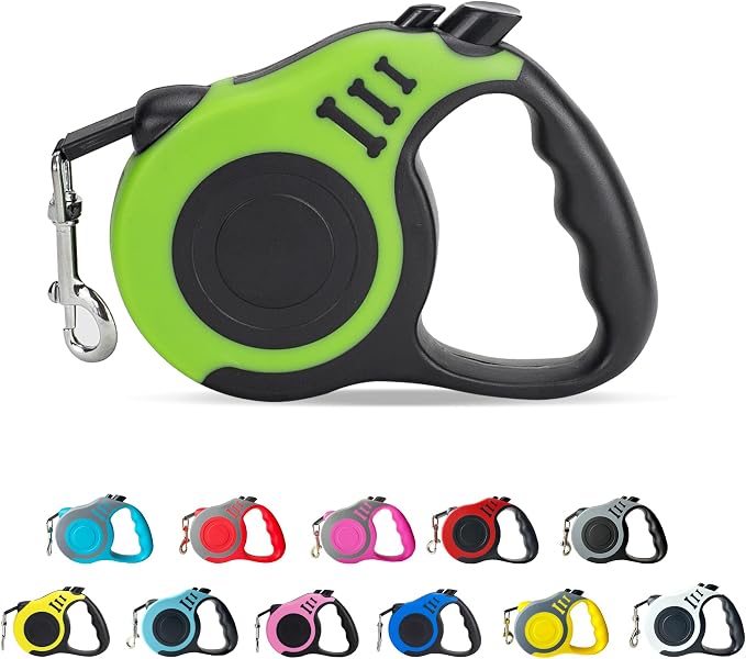 Retractable Dog Leash Automatic Telescopic Tractor Dog Tape | Pet Tape 10/16 FT Durable and Convenient, with Non-Slip Handle, Suitable for Small and Medium-Sized Dogs by LIEVUIKEN