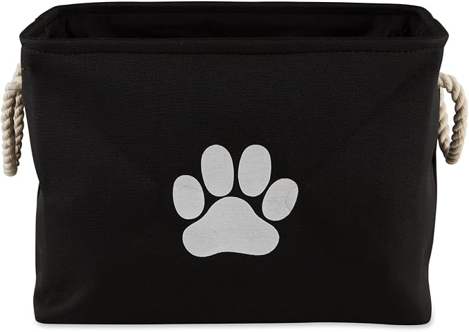 Bone Dry Pet Storage Collection Collapsible Bin, Black, Medium Rectangle - Image 4