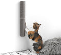 18" Compact Wall Mounted Cat Scratcher, Sisal Scratching Post - Grey by xympo