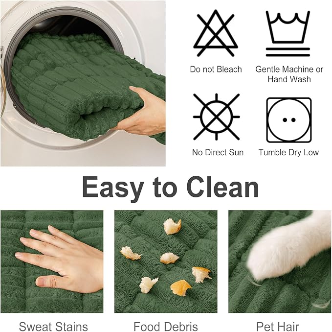 hyha Couch Cover for Dogs, Washable Non Slip Plush Flannel Sofa Protector | Thick Flannel, Anti-Slip Backing, Pet Hair & Scratch Protection, Fits Sofa & Loveseat (35.4" x 63") - Image 7