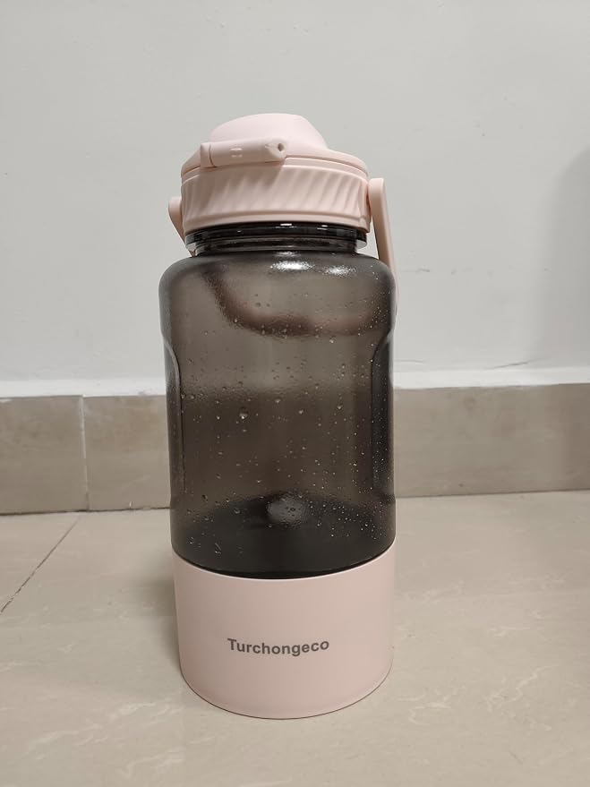 50oz Dog Water Bottle with Handle - Portable Pet & Human Water Dispenser for Hiking, Camping, Travel - Leakproof, BPA-Free, Outdoor Puppy Essential for Walking, Park, Beach (Pink) - Image 3