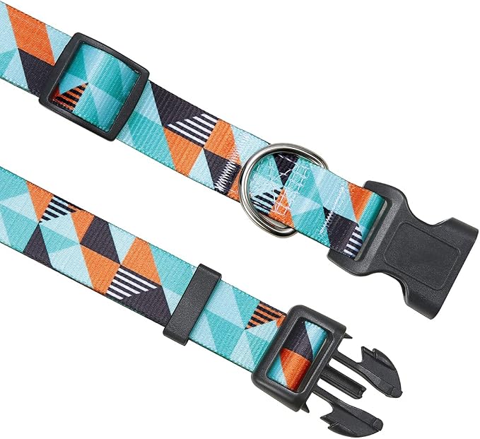 Mihqy Dog Collar for Small Dogs Puppy Cats, Fashion Design, Geometry,XS | Neck Fit 7.9"-11.8", Multiple Patterns，4 Sizes for Small Medium Large Dogs, Comfortable for Walks and Outdoor Hikes - Image 4