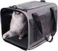 You've got This Cat Carrier with Privacy Flaps for Nervous Fur-Kids. Top-Load Quick-in. 360° Airy Mesh Windows Let Cats See You & Reduce Travel Anxiety. Rip-Stop Fabric & Lockable Zips Hug Securely by petisfam