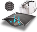 Bulkniu Cat Litter Mat, 15"x24", Waterproof, Durable & Easy to Clean, Grey | Urine-Proof, Non-Slip, Premium Durable EVA, Soft on Paws, Double-Layer Honeycomb Traps Litter, Odor-Free & Safe by Bulkniu