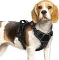Eagloo Dog Harness No Pull for Small Dogs, Easy On & Off with 3 Buckles | No Choke with Front Clip, Adjustable Fit, MOLLE System, Reflective Vest, Easy Control for Walking, Black, Small by GoExplorewithEagloo