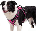Hot Pink No-Pull Dog Harness with 2 Leash Clips，Soft Padded Vest for Large Dog, Adjustable Reflective Dog Vest Easy to Put on and Take Off,Neck: 18"~26", Chest: 25"~34",Hot Pink XL by Unknown