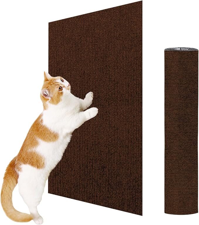 ENONCI 23.6x15.8 Cat Scratcher Mat, Self-Adhesive Cat Scratch Furniture Protector by ENONCI