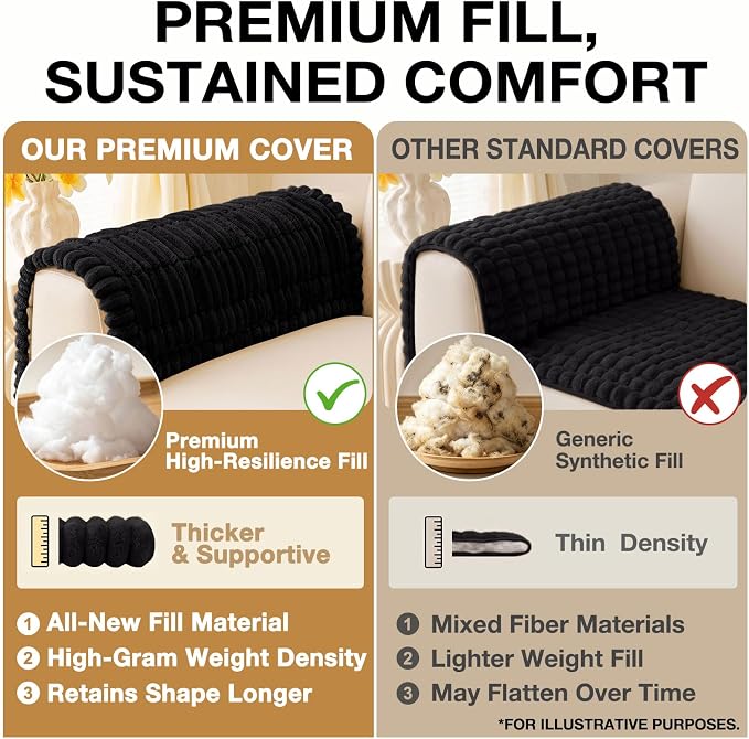 hyha Couch Cover for Dogs, Washable Non Slip Plush Flannel Sofa Protector | Thick Flannel, Anti-Slip Backing, Pet Hair & Scratch Protection, Fits Sofa & Loveseat (27.6" x 47") - Image 10