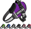 JSXD Dog Harness,No-Pull Service Dog Harness with Handle Adjustable Outdoor Pet Dog Vest 3M Reflective Nylon Material Vest for Breeds,Easy Control for Small Medium Large Dogs by JSXD