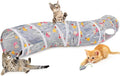 Glittme S-Shape Cat Tunnel, Foldable Cat Tunnels for Indoor Cats | Interactive Bunny Tunnel And Cat Tubes With Crinkle Sounds. Ideal For Kittens, Ferrets And Small Pets To Hide, Play Or Rest by Glittme