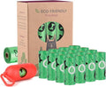 WDFAACK Biodegradable Dog Poo Bags with Holder-240 Large Poop Bags, Corn Starch Blended Compostable Poo Bag, Extra Thick Strong Leak Proof Poop Waste Bag for Dogs (Green) by WDFAACK