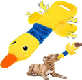 Mihachi Squeaky Dog Toys, Plush Stuffed Puppy Toys with Crinkle Paper-Tug of War Dog Toys for Small, Medium and Large Dogs Duck Interactive Squeaky Pet Toys to Keep Them Busy, Yellow Duck by Mihachi