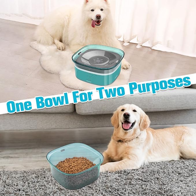 UPSKY 70oz Dog Water Bowl, No Spill Slow Drinking Feeder for Messy Drinker | Large Capacity, Spill Proof, Prevent Pet Prevents Choking, Anti-Slip, Visible Water Level, Suitable for Travel and Car Trips - Image 7
