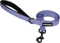 Best Pet Supplies Voyager Nylon Dog Leash - Lavender, Medium | 5ft in Length, 3/4" in Width, Reflective, Soft Neoprene Handle, Heavy Duty Metal Clips for Running, Walking & Training by BestPetSuppliesLLC