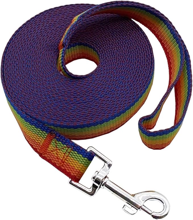 Nylon Training Dog Leash for Small Medium Large Dogs, 15ft 20ft 30ft 50ft 100ft Long Leash Dog/Puppy Lead for Obedience Recall Training, Camping by MANDAO