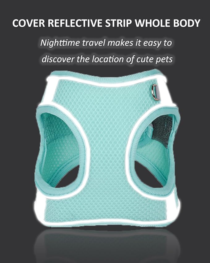 Solmoony No Pull Dog Harness - Step In, Mesh, Green (S) - Image 4