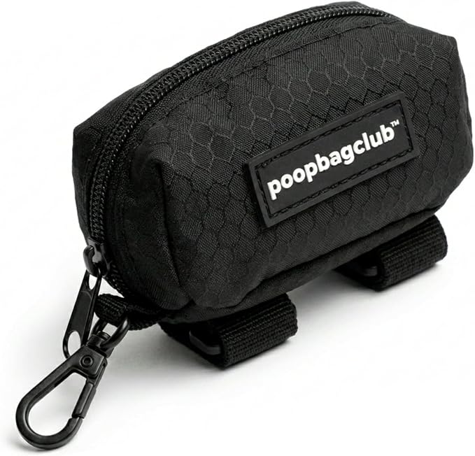Dog Poop Bag Dispenser - Leash Mounted Durable Holder - Hands Free Essential for Dog Walking and Cleanup by PoopBagClub