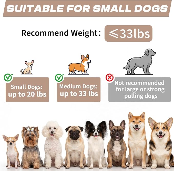 Retractable Dog Leash with USB Rechargeable Flashlight, Beige | 16FT Automatic Telescopic Tractor Dog Leash, Durable ABS Case and Comfort Grip, Designed for Small Medium Dogs Up to 30lbs - Image 4