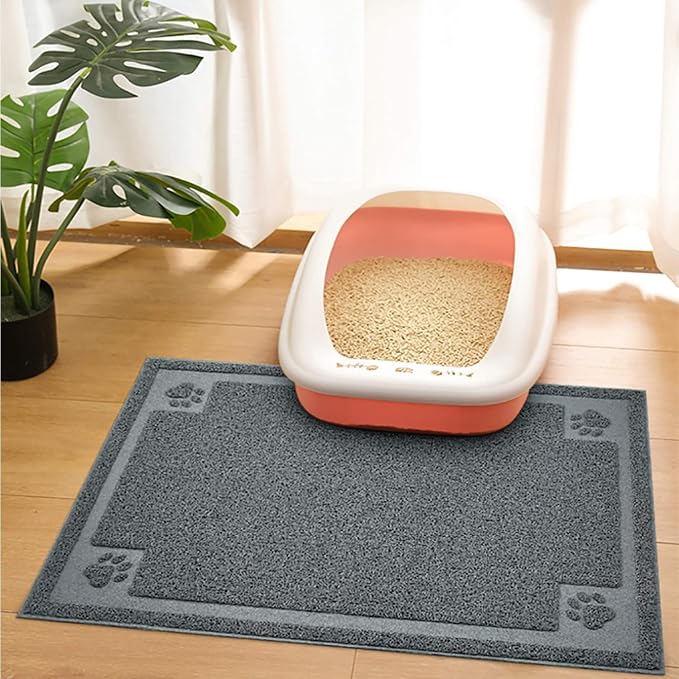 UPSKY Large Cat Litter Mat Trapper 35"×23", Waterproof, Non-Slip, Gray | Large Litter Box Mat, Foldable Trapping Mat, Anti-slip Design, For Cat Litter Boxes and Sensitive Paws, Easy to Clean - Image 7