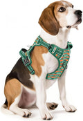HEELE Dog Harness, No Pull Adjustable Padded Reflective Harness for Small Medium Large Dogs with Handle for Walking Training, Wilderness, M | Reflective Front Clip Vest with Control Handle, No Choke, Adjustable 2 Metal Rings for Outdoor Walking Training by HEELE