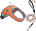 Dog Harness and Leash Set, No Pull Saddle Style Pet Harness, Breathable Mesh Adjustable Reflective Dog Vest for Medium Small Dogs Harness 2 D-Rings, Orange, XS by Mengbeitribe
