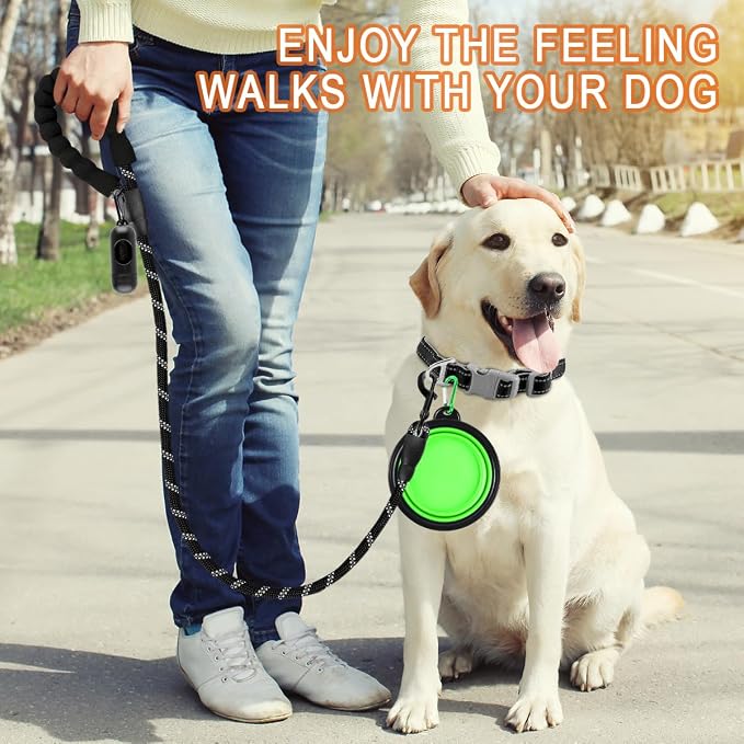 BARKBAY Dog Leashes for Large Dogs Heavy Duty Dog Leash 4/5/6 FT with Comfortable Padded Handle and Highly Reflective Threads for Medium Large Dogs Walking Training Running (4FT-1/2'',Black) - Image 7