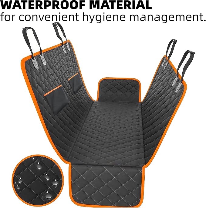 Smouatou Dog Car Seat Cover for Back Seat, Sturdy Backseat Extender for Dogs,New Scratch Resistant, Anti Slip Portable Dog Hammock,Suitable for Cars and SUVs,Car Travel Pet Bed (S) - Image 2