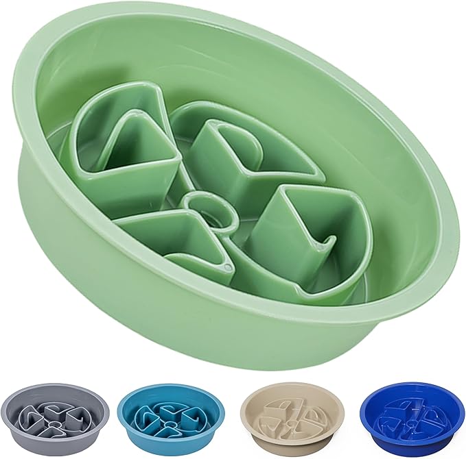 AVERYDAY Slow Feeder Dog Bowls for Large Breeds Fits Raised Feeding Station, Puzzle Dog Food Bowls to Slow Down Eating, Dogs Feeding Bowl with Non-Slip, Slows Feeder Pet Bowl for Wet and Dry Food by YourAveryDay