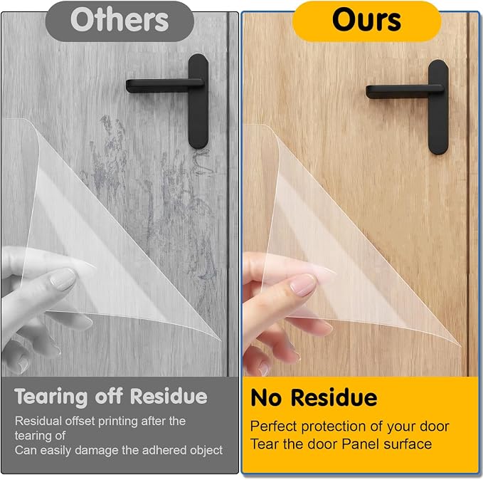 Door Protector Tape from Dog Scratching 8Inch x 118Inch | Dog Scratch Guard for Doors & Furniture –Transparent No-Residue Pet Scratch Protector - Image 7