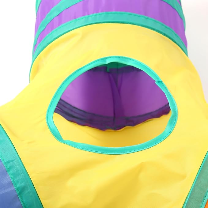 Pet Cat Tunnel, Y-3 Way Tunnels for Indoor Cats, Collapsible Pet Tunnel for Kitten, Puppy, Rabbit, 25cm-Wide Tunnels, Durable & Breathable, with Peek Hole Toy Ball - Image 5