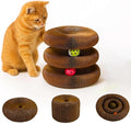 Interactive Cat Toy, Kitty Curls Cat Scratcher, Twisty Paws Cat Scratching Post, Kitty Kurls Magic Organ Cat Scratch Pad with Ball Toy for Indoor Cats, Kitty kurlz Modern Cat Scratching Board by LEQOS