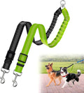 Double Dog Leash for Two Dogs, Professional No Tangle 360° Swivel Coupler with Shock Absorbing Bungee, Adjustable Length Dual-Sided Reflective Two Dogs Lead Splitter for Small Medium Large Dog by Caldzur